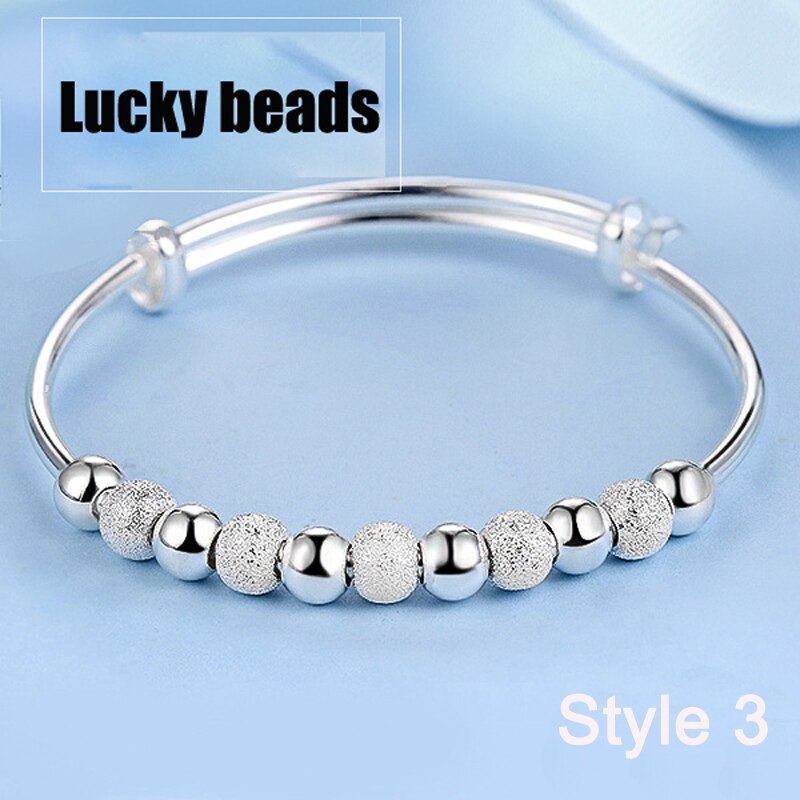 Yanhui 3 Stijl 925 Sterling Zilver Lucky Charm Armband Manchet Armbanden Voor Vrouwen Armbanden Zilver 925 Sieraden Pulseira