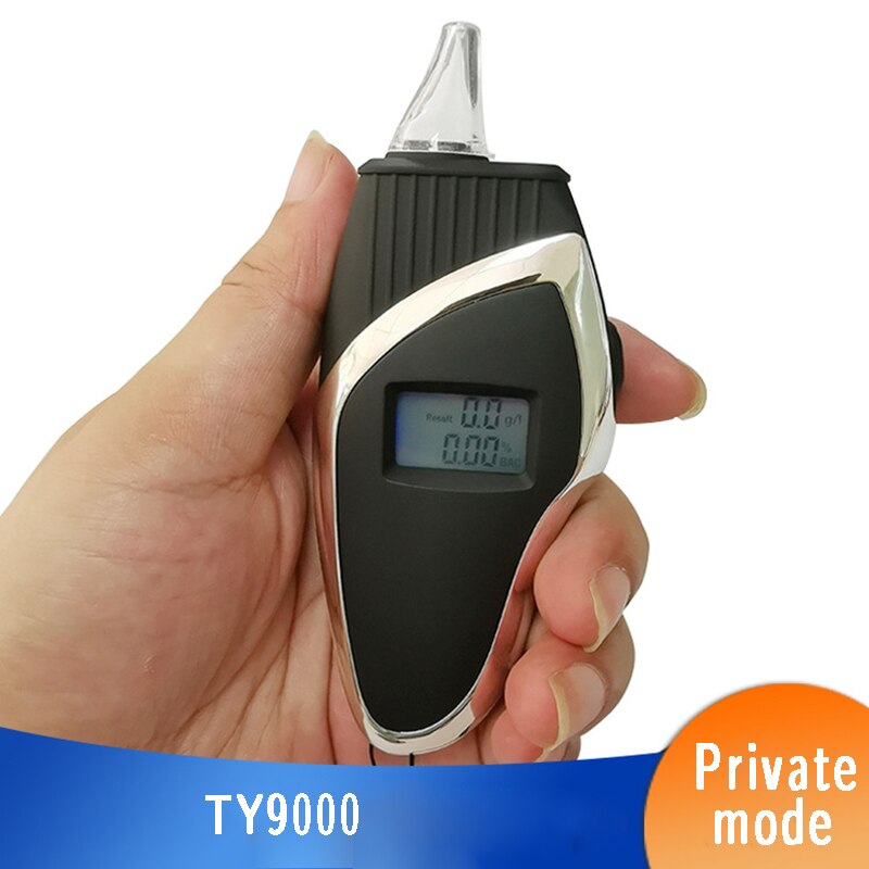 TY9000 Alcohol Tester Professionele Adem Politie Blaastest Led Digitale Alcohol Testers Blaastest AT818 Private Model