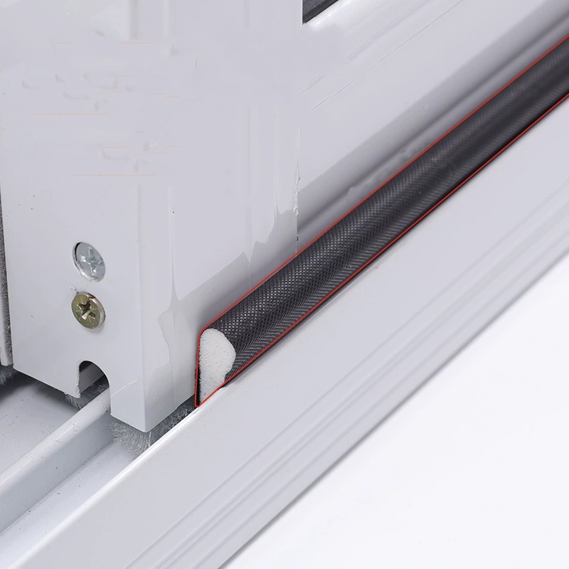 Door Window Sealing Strip Soundproof Noise Self-Adhesive Draught Exclude PU Foam Weather Stripping Door Seal Gap Filler