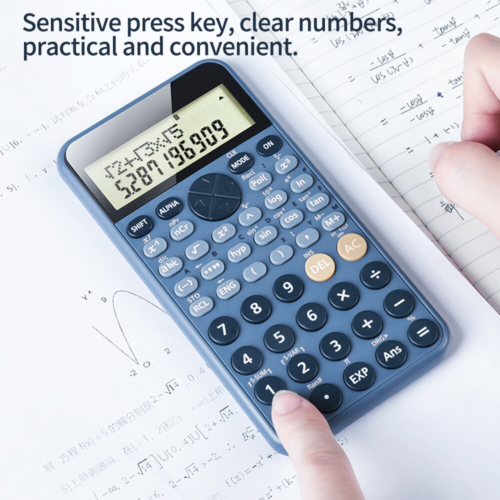 Multi-functional Scientific Calculator with 2 Line Display 240 Functions Mathematics Calculating Tool for School Students
