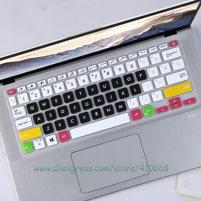 Silicone Laptop Keyboard Cover Skin Protector For ASUS VIVOBOOK X415 X415EP X415EA X415JA X415MA X415E 14 R415UA R415JA R424FA: Candy black