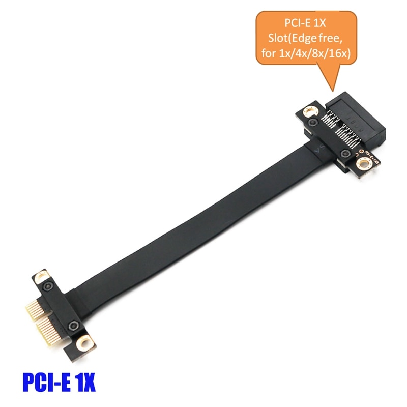 Pci-e pci express 1x para 1x slot riser cartão conversor extensor fita adaptador cabo de extensão pci-e x1 banhado a ouro para btc mini