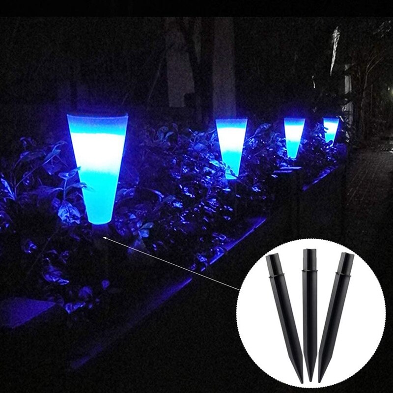 15 Pcs Plastic Ground Spikes,Solar Torch Stakes Solar Lights Spikes Replacement Plastic Lights Stakes For Garden Lights