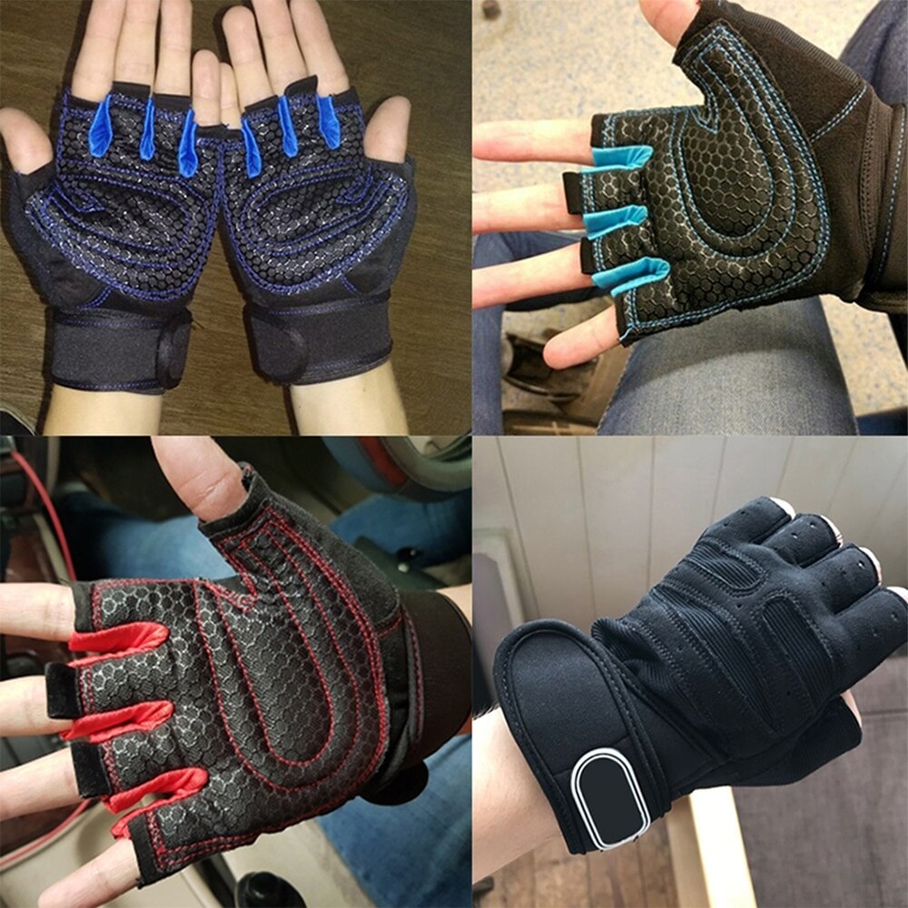 1 Paar Gewichtheffen Training Handschoenen Vrouwen Mannen Fitness Sport Body Building Gymnastiek Grips Gymnastiek Hand Palm Protector Handschoenen