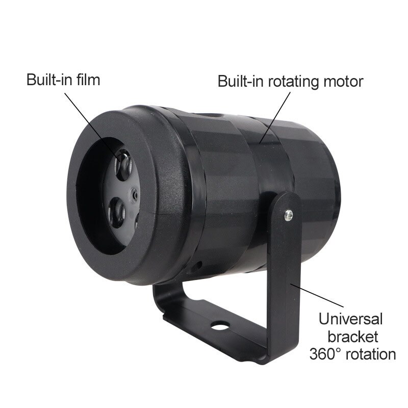 Projetor de natal lamp16 imagem de natal padrão super brilhante girando lâmpada de projeção interior decoração luz