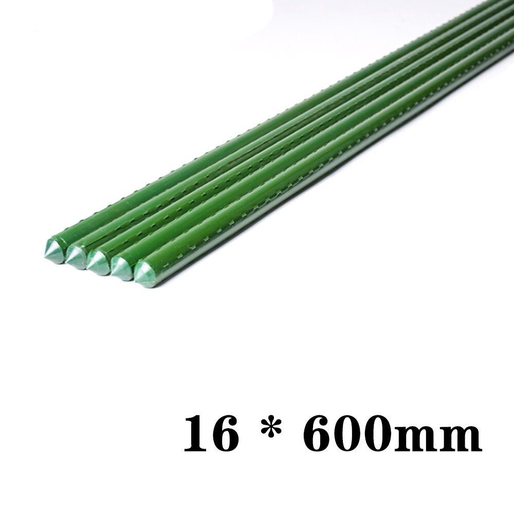3 kokoa puutarha säleikkö kiipeilykasvi tuki maatalous kasvihuone puutarhanhoito pilari muovipinnoitettu teräsputki kukkatuki: 20 kpl / 16 x 600mm