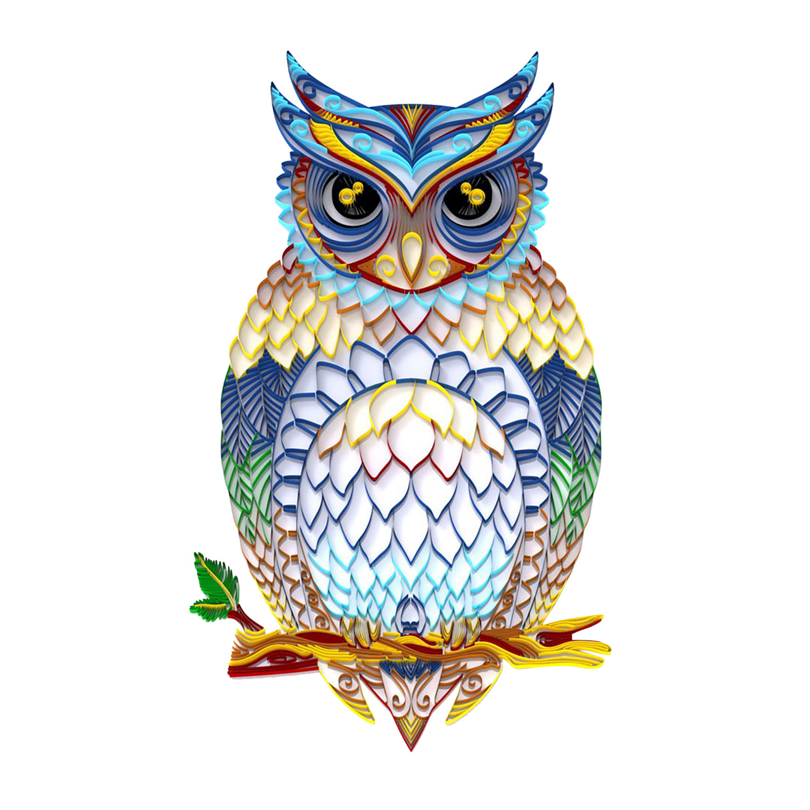 DIY 3D Quilling Paper Filigree Paintings Handicraft Set for Wall Decor Crafts DIY Quilling Paper Kits: N  30cmx37.5cm