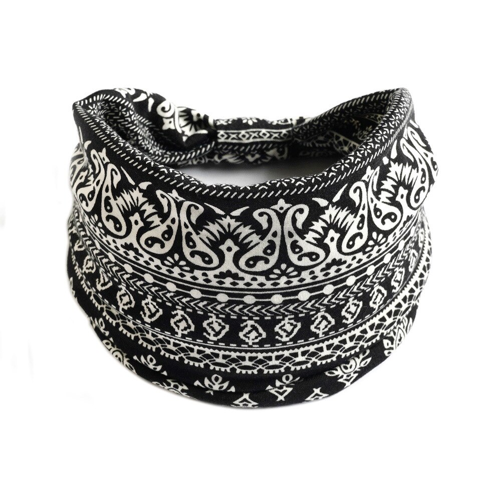 Bedrukte dames haarbanden zomer meisjes hoofdbanden elastische bandana's hoofddeksels voor sport tulband elastische haarband haaraccessoires: 10