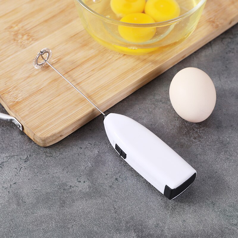 1PC Electric Milk Frother Egg Beater Kitchen Drink Foamer Whisk Mixer Stirrer Coffee Cappuccino Creamer Whisk Frothy Blend: A