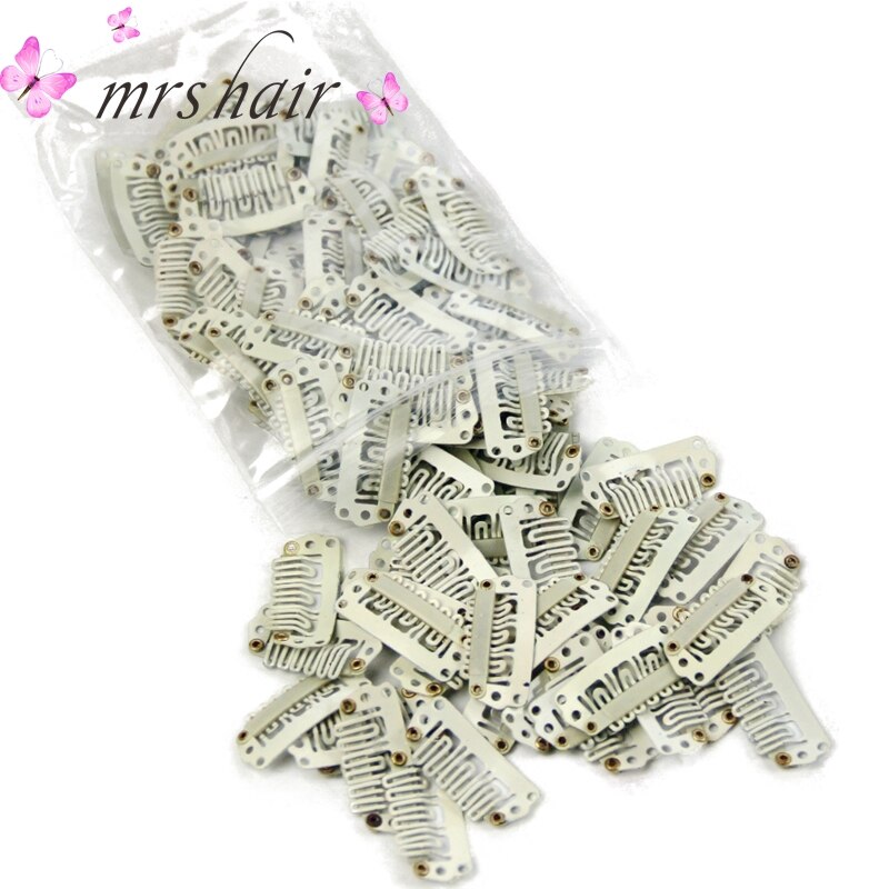 50 Uds 2,8 cm Clip para extensiones de cabello pinzas para el cabello Clips a presión con Clips de peluca trasera de silicona para Clip en accesorios de peluca tejida