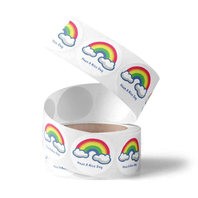500pcs Have a Nice Day Stickers Round Seal Label for Small Shop Wedding Package