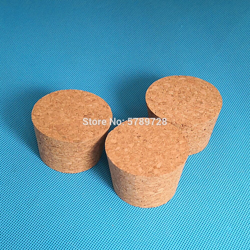 10pcs Top DIA 32mm to 83mm Wood Cork Lab Test Tube Plug Essential Oil Pudding Small Glass Bottle Stopper Lid