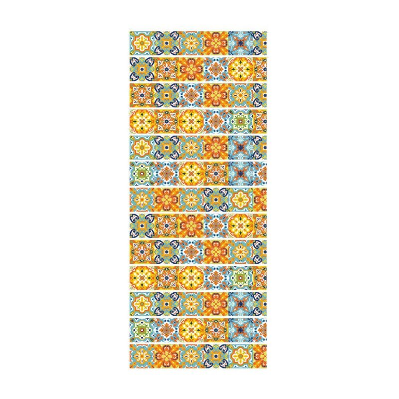 13pcs/set 3D Stair Riser Floor Stickers Waterproof Removable Self Adhesive DIY Stairway Decals Murals Decoration #2 #: C