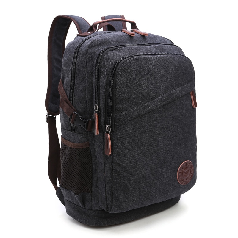 Mochila Vintage de lona para hombre y mujer, bolsa informal para viaje, senderismo, escuela, ordenador portátil