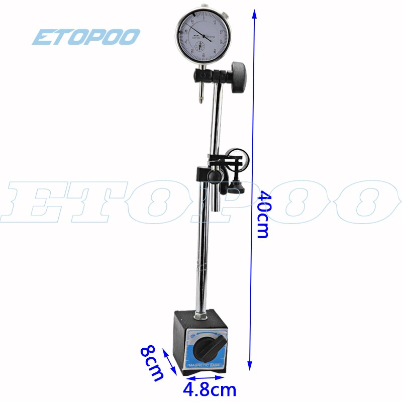 Magnetic Base Holder With Double Adjustable Pole For digital Indicator Test Gauge with Convenient ON/OFF Switch for Automotive
