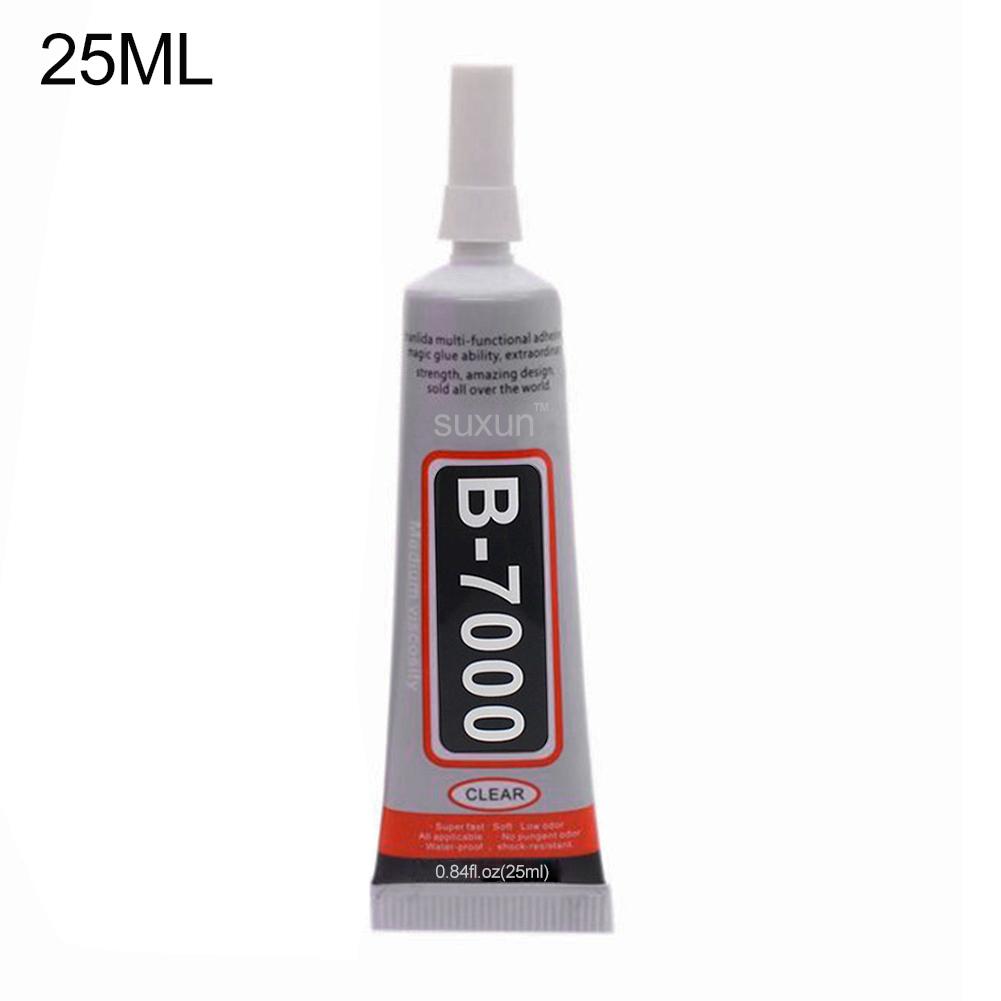 B-7000 Festigkeit Kleber Telefon Bildschirm Reparatur Klebstoff Elektronische Komponenten Kleber DIY Schmuck Strass EinfüGen Klebstoff Mit Stift: 25ML