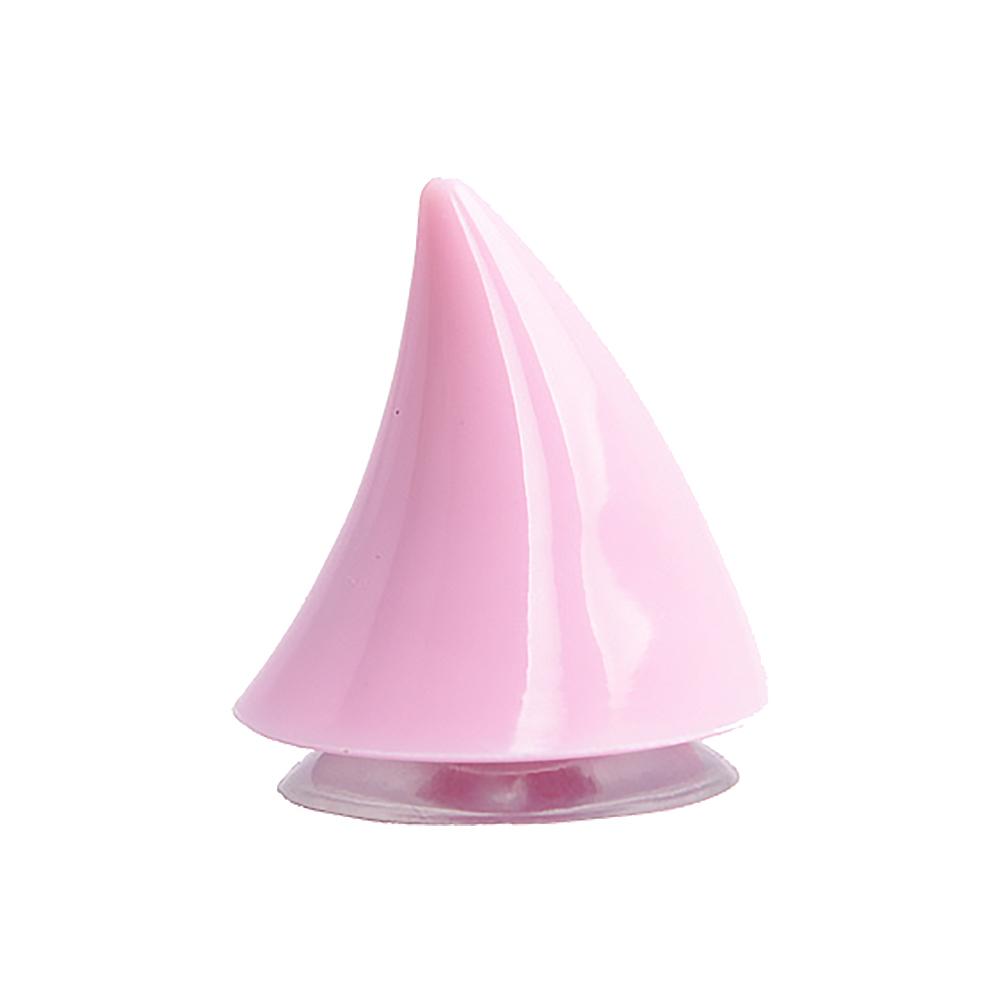 Motorrad Helm Ecke Plastik robust Silikon Saugen Tasse Sanft Horn Dekoration Headwear Gummi Horn Dekoration Zubehör: Rosa