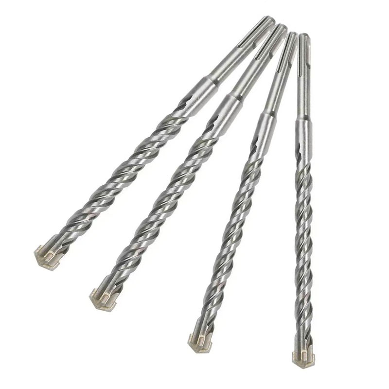8-32mm Concrete Drill Bit 350mm Length Cross SDS Plus Slot Masonry Hammer Impact Drill Bit for Drilling Hole in Walls and Stones