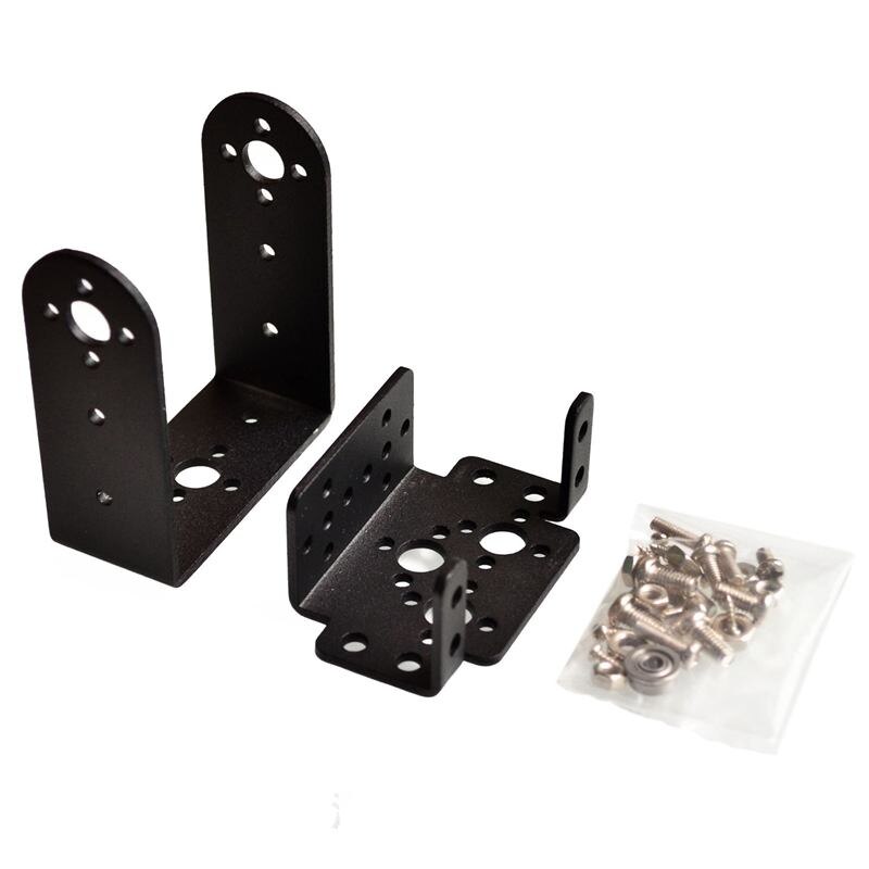 One 2 DOF Slope Pan & Tilt Servos Sensor Mount Kit For Robot Arduino MG995 B: Default Title