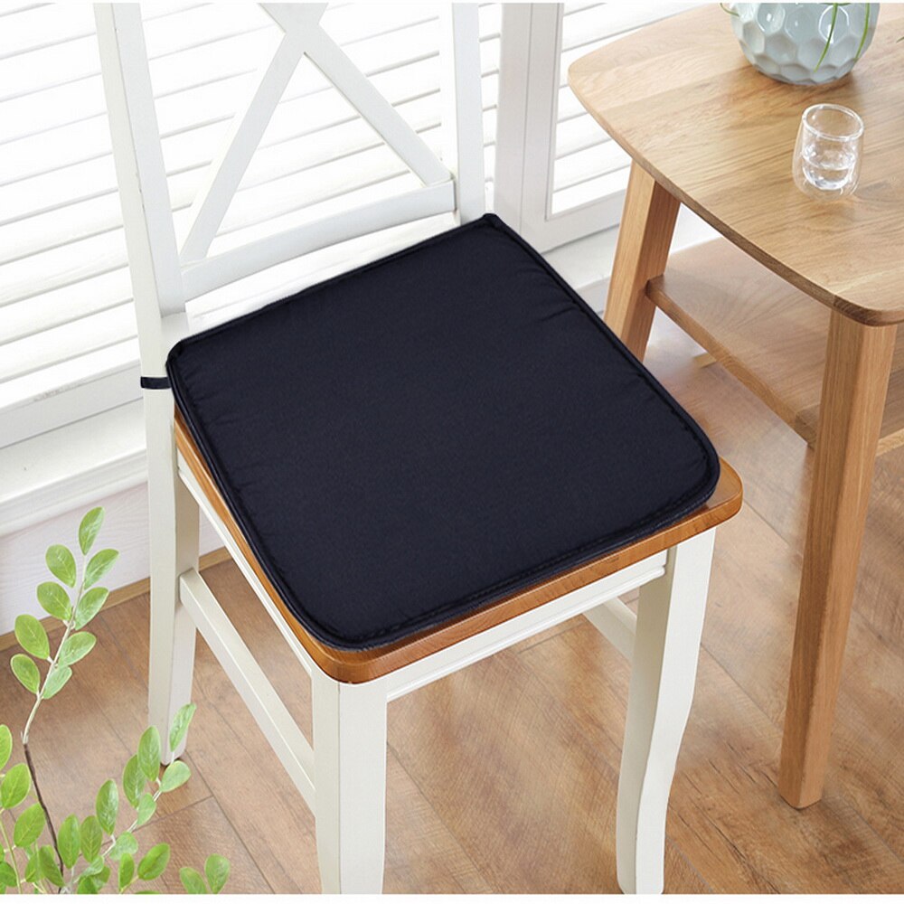 Chair Cushion Square Seat Pad Chair Pad Outer Shell Filling Dining Chair Cushion with Ties Seat Cushion Non Slip Dinging Chair