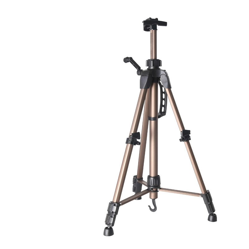 Caballete telescópico portátil para dibujo, Caballete De boceto, multifunción, manivela De aluminio, para Pintura al óleo, tablero 4K: Silver