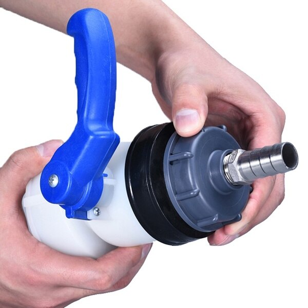 Durable water IBC Tank fittings S60X6 Coarse Threaded Cap to 1/2"" 3/4"" 1"" garden hose Adaptor Connector Tank Adapter