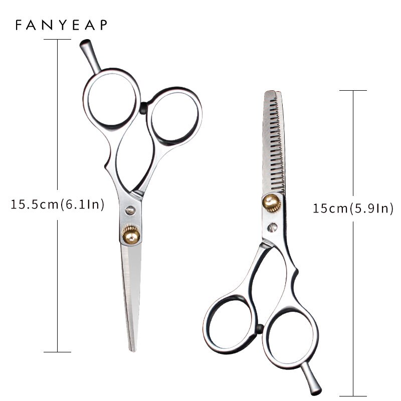 Japan 4cr 6 inch Black cut hair scissors haircut sissors thinning barber hair cutting shears hairdresser scissors