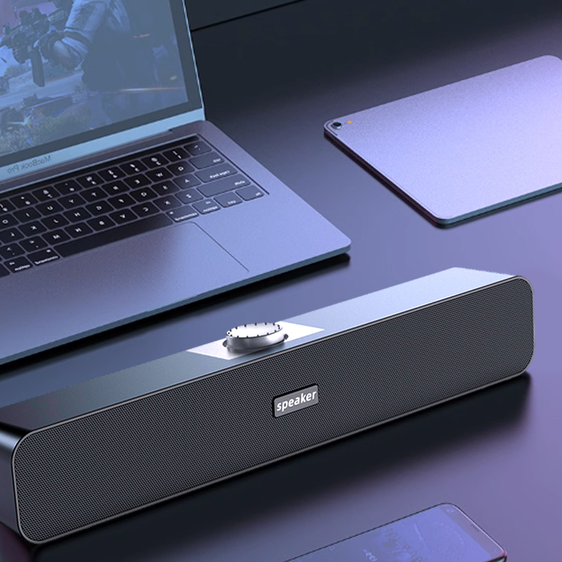 Computer Speaker, Bedrade Usb Desktop Speaker, Stereo Usb Aangedreven Mini Soundbar Voor Pc Tablet Desktop Laptop Mp3 Mac Air/Pro