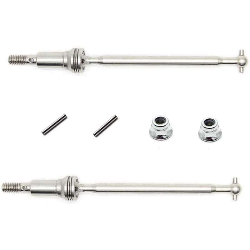 Rc car metal front cvd drive shaft set accessory spare parts 30-wj02 for hosim 9130 rc car: Default Title