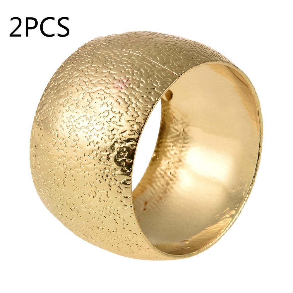 2 pièces/1pc chinois serviette boucle métal moderne rond serviette anneau serviette boucle tissu anneau hôtel ménage Table décorations: 2pcs B