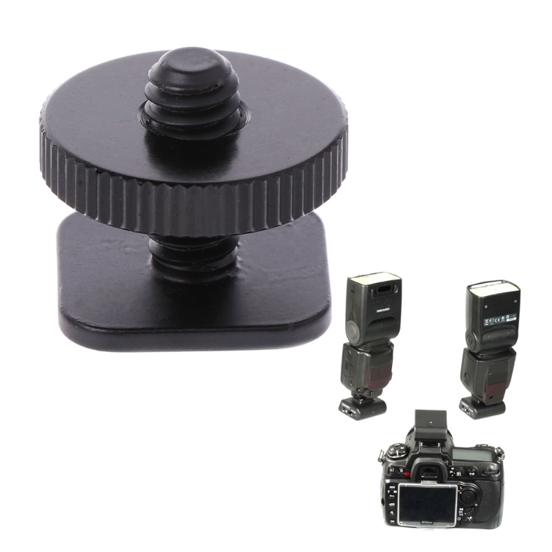Ootdty 1/4 "Single Layer Statief Schroef Naar Studio Flash Shoe Adapter Voor Nikon
