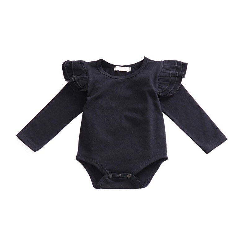 Baby Meisje Kleding Solid Tops Leuke Bloemen Vorm Lange Mouw T-shirt Meisjes Top Herfst/Lente Aankomst