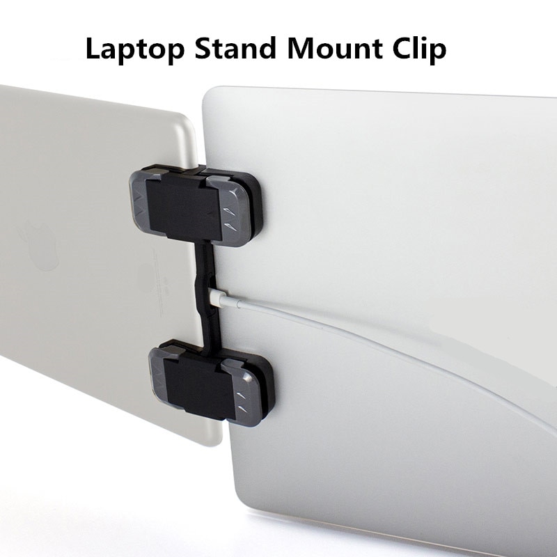Elecrow The Collapsable Triple Screen Laptop Workstation Multi Screen Laptop Stand Mount Clip Display Adjustable Stand Holder