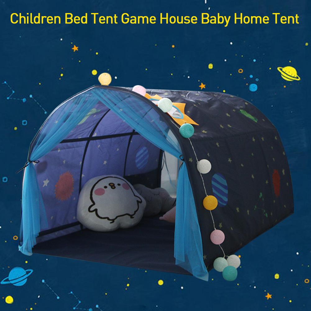 Multifunctionele Roze Kinderen Bed Tent Spel Huis Baby Thuis Tent Jongen Meisje Droom Huis Tunnel Tent Spel Huis speelgoed