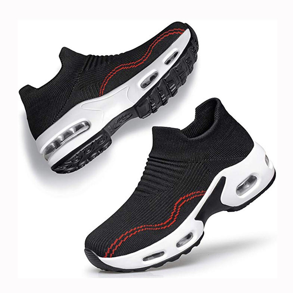 most comfortable walking shoes for women Casual Thick bottom platform sneakers women breathable running shoes #z