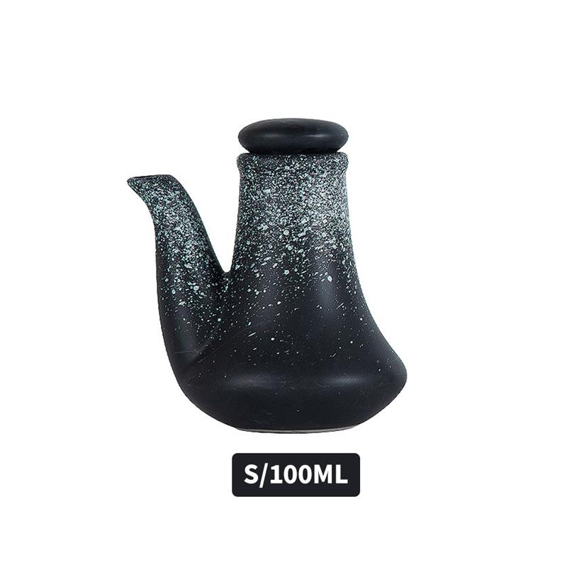300ml japanilaistyylistä keraaminen öljy-oliivi-annostelija soijakastike kattila pieni etikka kattila kastikepurkki öljypullo astiasto maustepullo: S 02