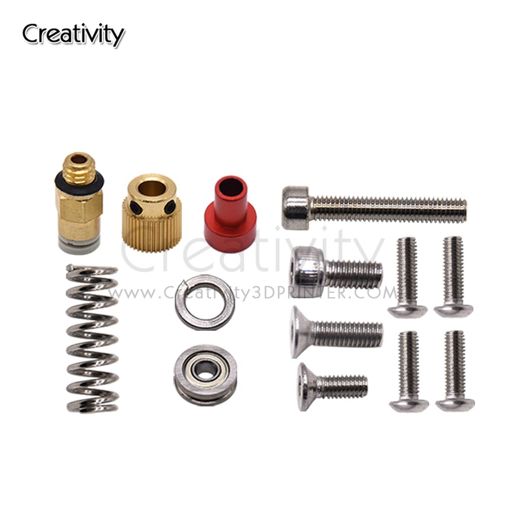 3D Printer Upgraded Long-Distance Remote Metal Ender 3 CR10 Extruder+Leveling Spring+PETG Tube+MK8 Silicone Sleeve Cover J-head