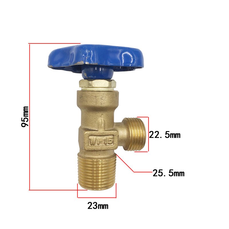 WP-15 Small Argon Gas Cylinder Valve Cylinder Head Assembly Small Teeth And Big Teeth Style