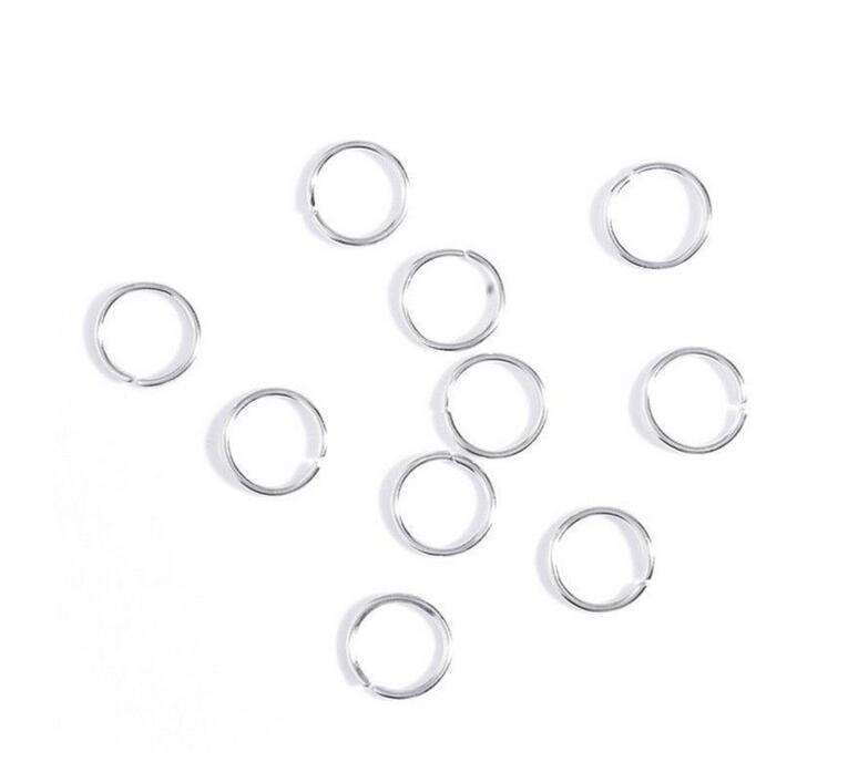 2018 nuovo Capelli Intrecciati Cerchio Anello Foglia di Borsette Della Forcella Della Clip Dei Monili di Disegno Dreadlock Del Cerchio Del Cerchio Accessori Per Capelli: circle  silver 5 pcs