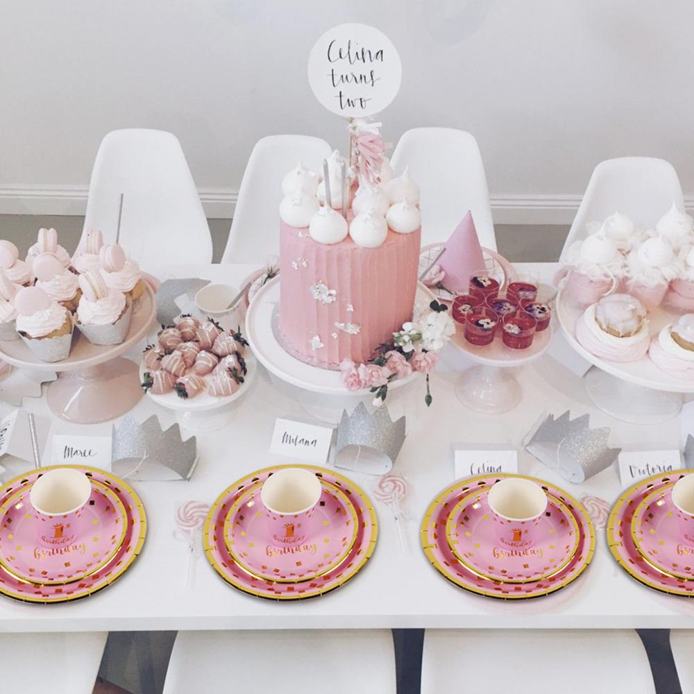 One Year Disposable Tableware 1st Birthday Banner Kids Happy Birthday Banner 1 One Year First Birthday Boy Baby Shower