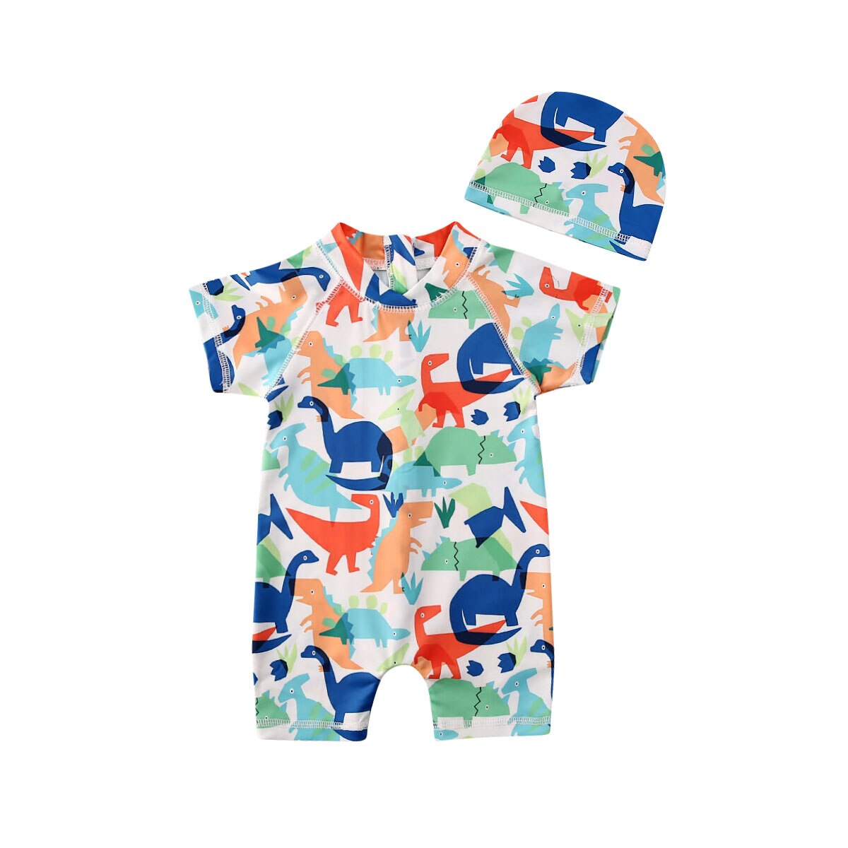 Traje de baño a la británico para niños pequeños, traje de baño con dibujos animados, traje de baño seguro para el sol, traje de baño con protección UV, bonitos trajes de bebé 1-5Y: 5T