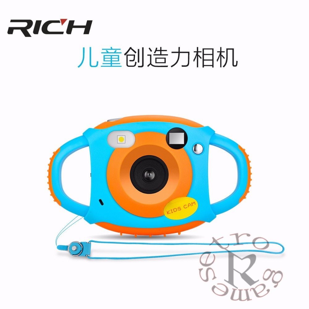 Mini Kid Cameras 5MP HD Projection Digital Camera Fotografica Digital Portable Cute Neck Child Photography Video Camera