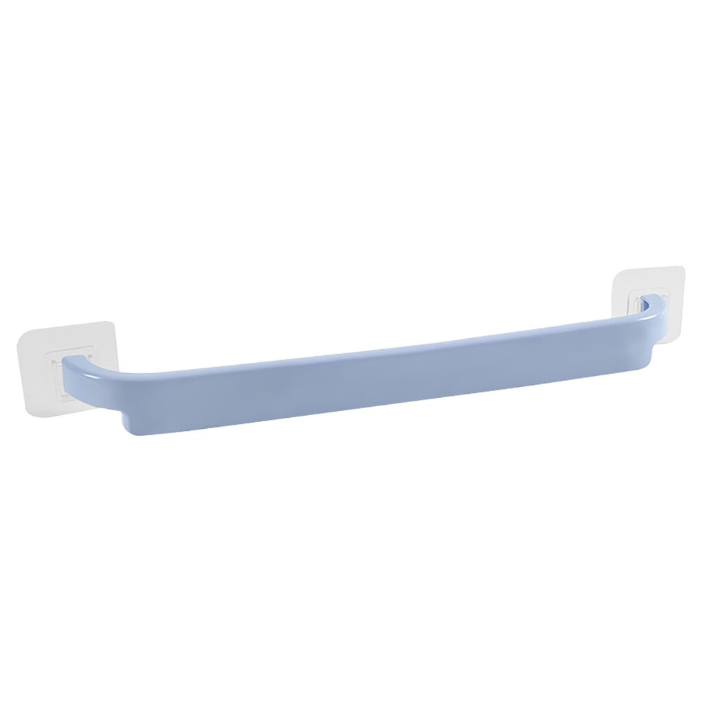 Toallero portátil montado en la pared, estante de toalla de baño, soporte de rollo, gancho colgante, organizador de baño, , 1 ud.: Blue