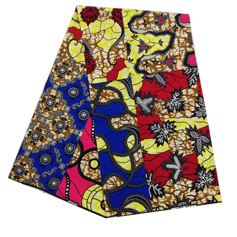 White Stripes Soft African Print Fabric Ankara Wax 100% Cotton Nigeria Style NN0809-47: As picture 6