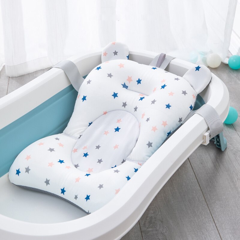 Draagbare Baby Douche Luchtkussen Bed Baby Zuigeling Babybadje Pad Antislip Bad Mat Pasgeboren Baby Veiligheid bad Seat