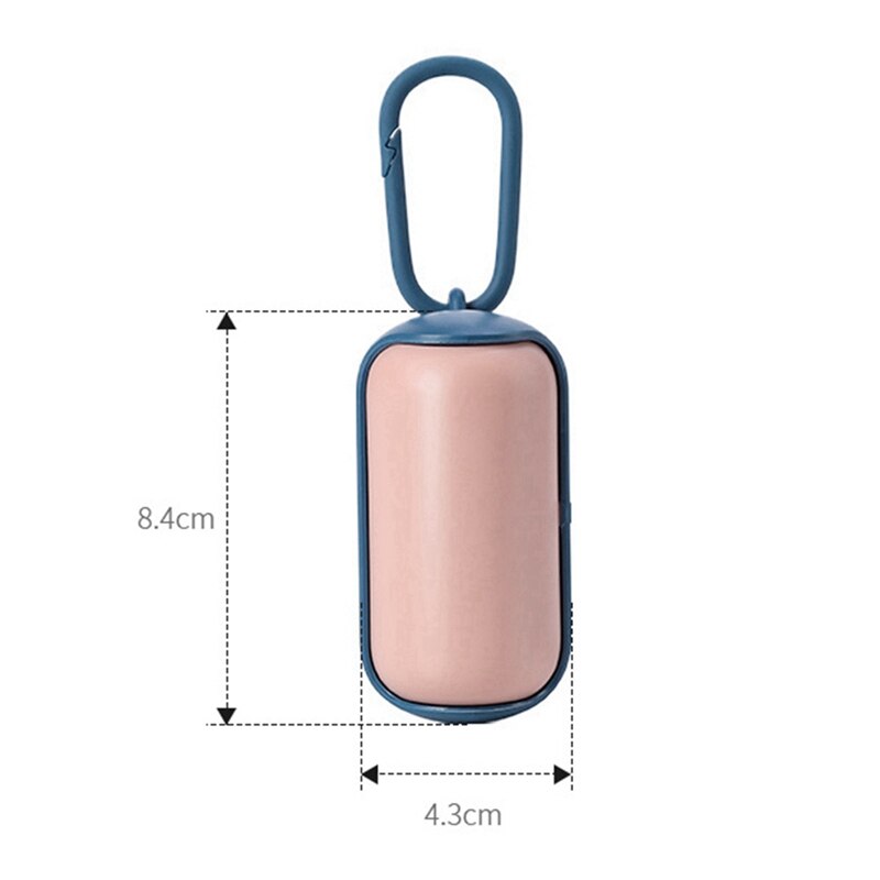 Portable Pet Litter Box Poop Pick-Up Bags with 15pcs Pet Waste Toilet Bag for Pet Outdoor Toilet Clean
