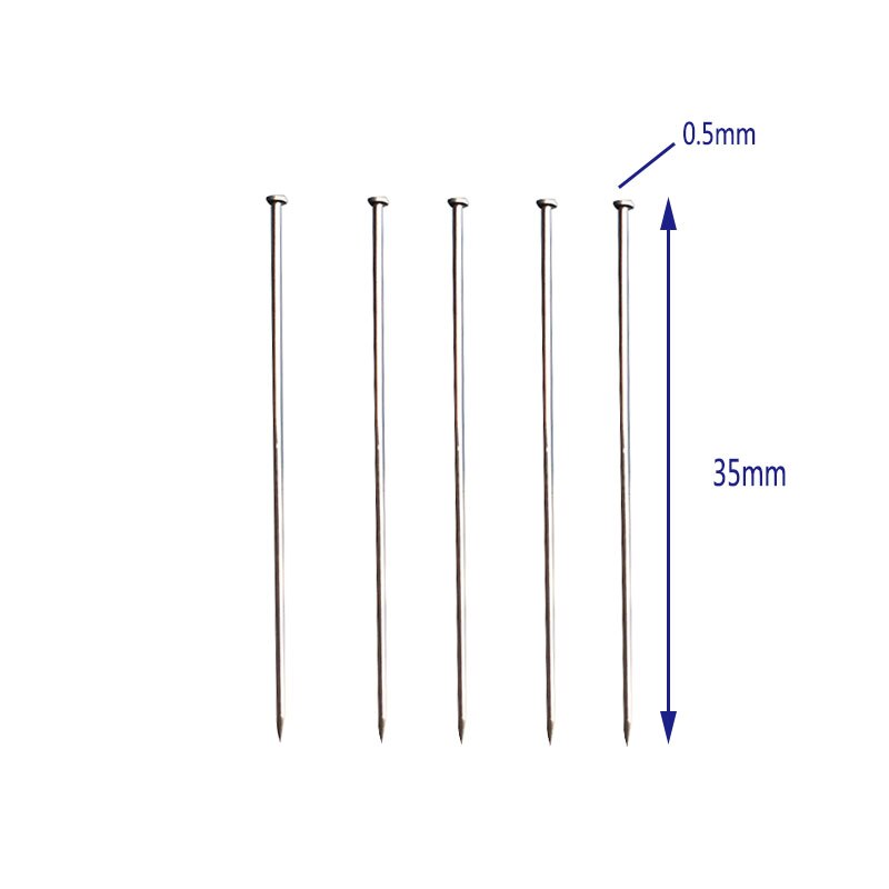 400 Pcs/ Boxed 35mm Stainless Steel Sewing Pins Dressmaker Straight Quilting Pins Fine Satin Head Pins For Jewelry Making Sewing