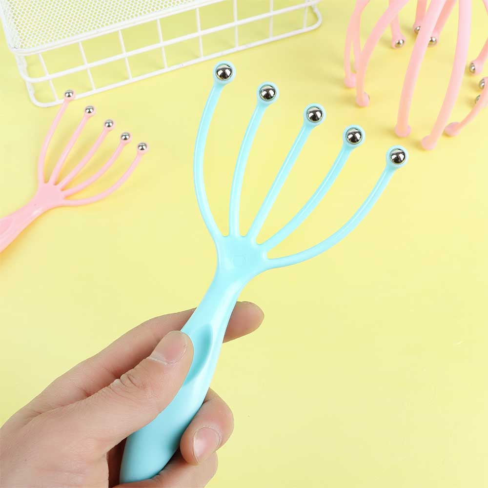 Ball Comb Head Massager Neck Eliminate Fatigue Massage Octopus Scalp Brush Stress Body Relax Spa Health Relaxation Care Tools