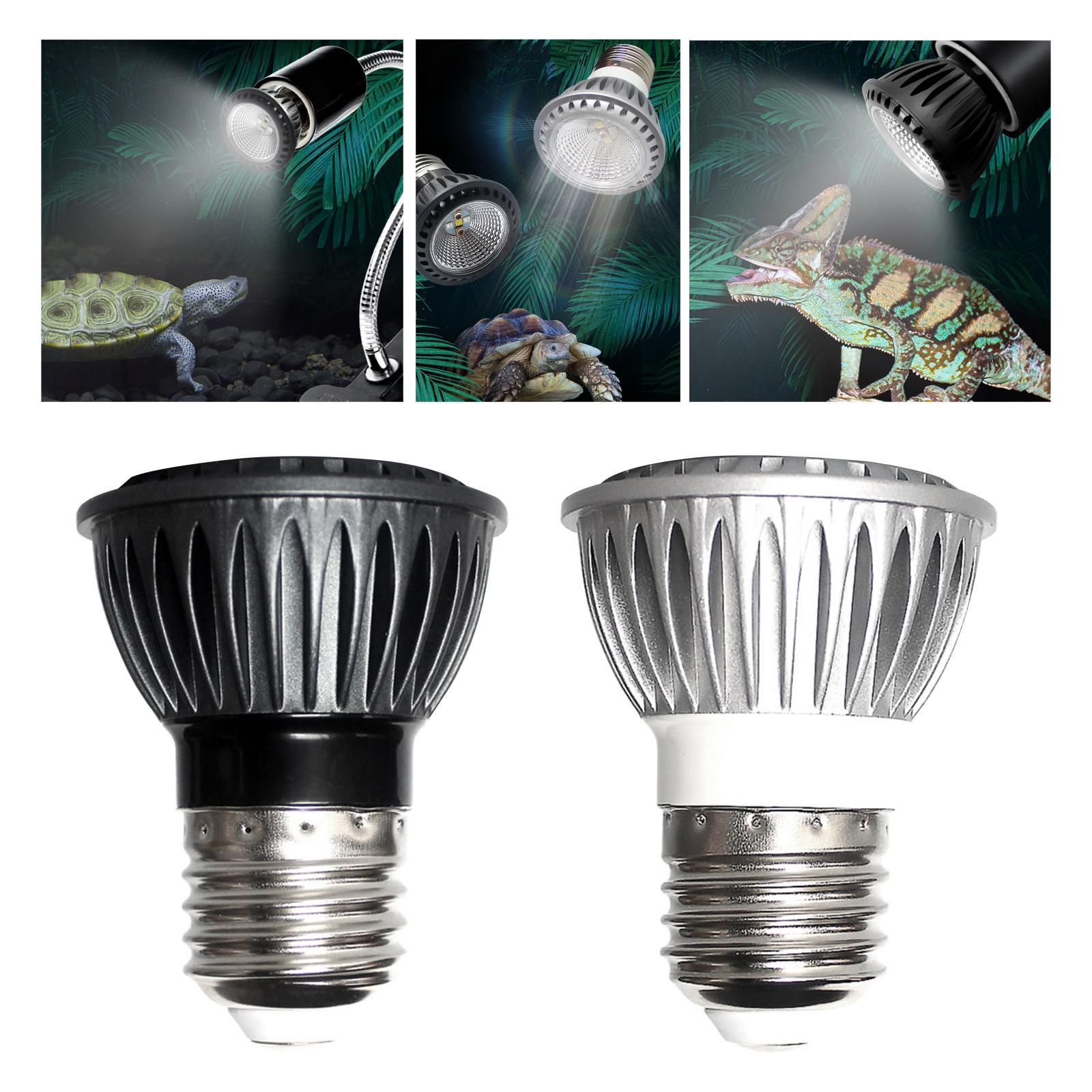 Reptile Heat Lamp Bulb UVB/UVA Heating Basking Light E27 Base Pet Turtle Brooder Sunbathe for Amphibians Turtle Tortoise Lizards