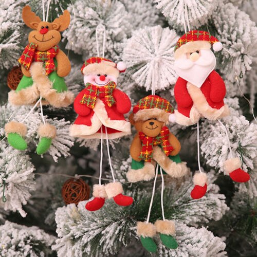 Kerst Ornamenten Leuke Welkom Santa Sneeuwpop Xmas Deur Opknoping Decoratie Ons